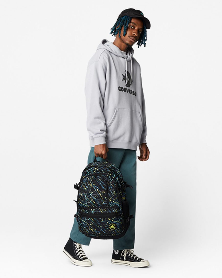 Men's Converse Patterned Straight Edge Backpacks Multicolor | AU 09415E